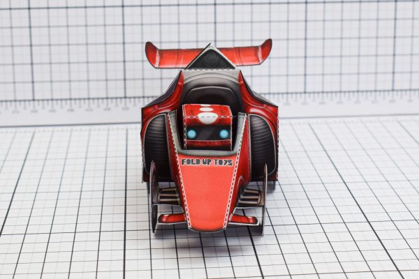 PTI UPC Robot Race Car Paper Toy Image Front