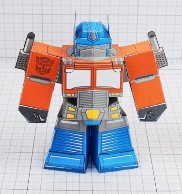 PTI Optimus Prime Transformers Urban Paper Toy Image Front