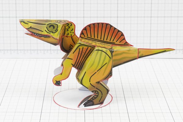 Twinkl dinosaur Spinosaurus paper toy craft model educational printable graphic design Alex Gwynne