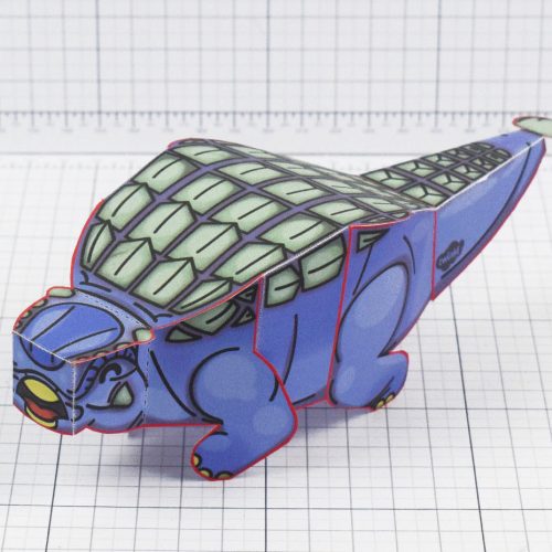 Twinkl dinosaur Ankylosaurus paper toy craft model educational printable graphic design Alex Gwynne