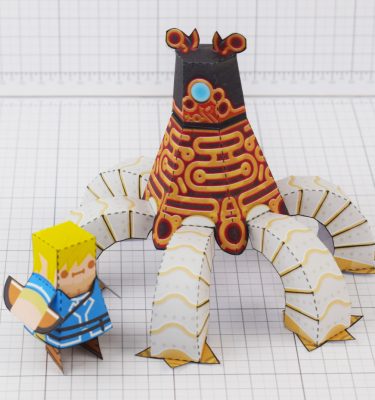 PTI Zelda Breath of the Wild LinkGuardian Paper Toy Image - Main