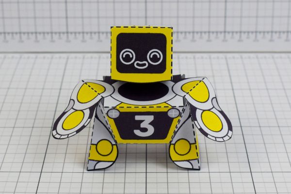 PTI Patreon 2018 Microbots Paper Toy Photo - Front