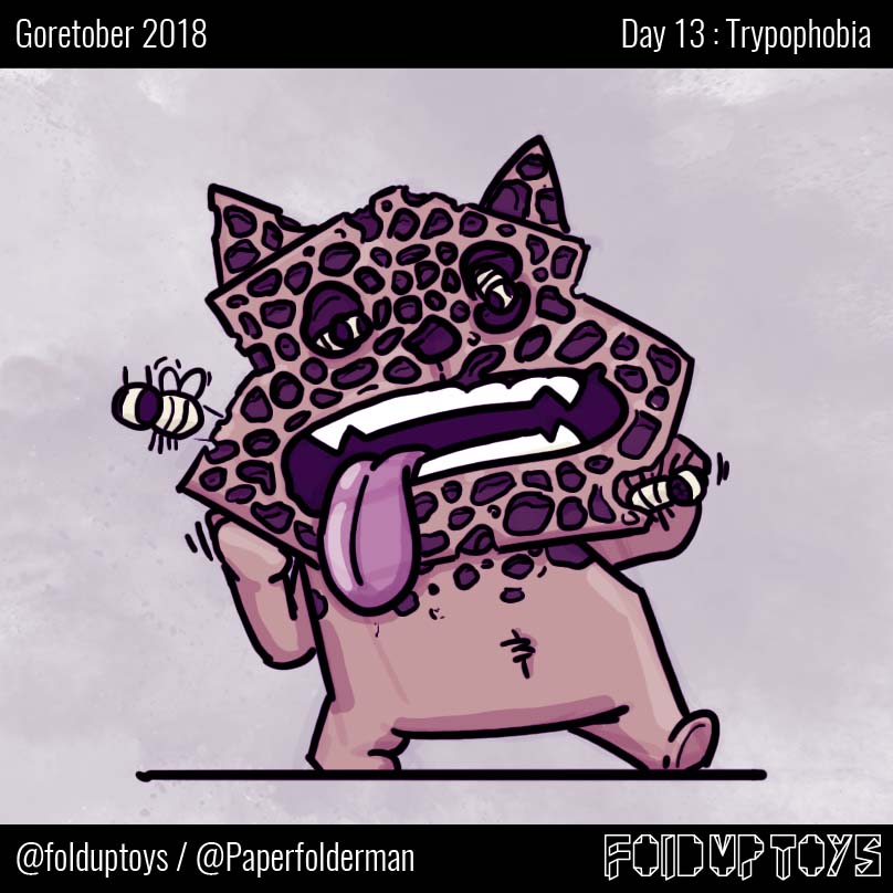 Alex Gwynne - Fold Up Toys - Day 13 Goretober Trypophobia