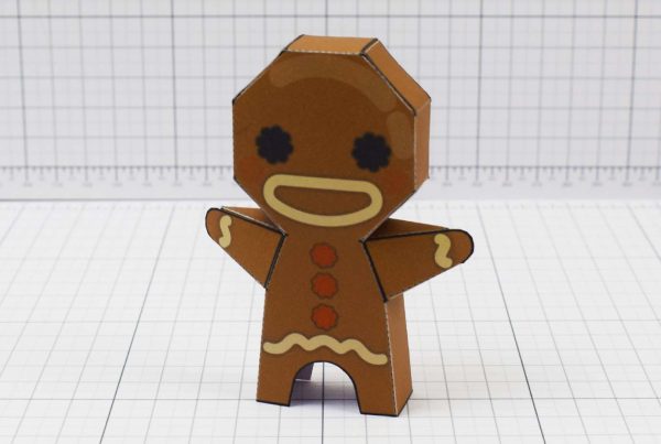 PTI - Christmas Paper Toy Craft Decoration - Gingerbread Guy Image - Main