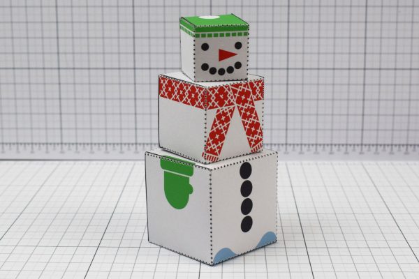 PTI- Twinkl Christmas - Minimal Block Snowman - Image Main