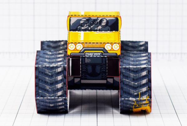 PTI - Tremor Truck Paper Toy Image - Front