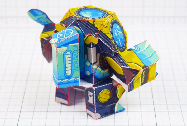 PTI - Diver Dog Paper Toy - Tank