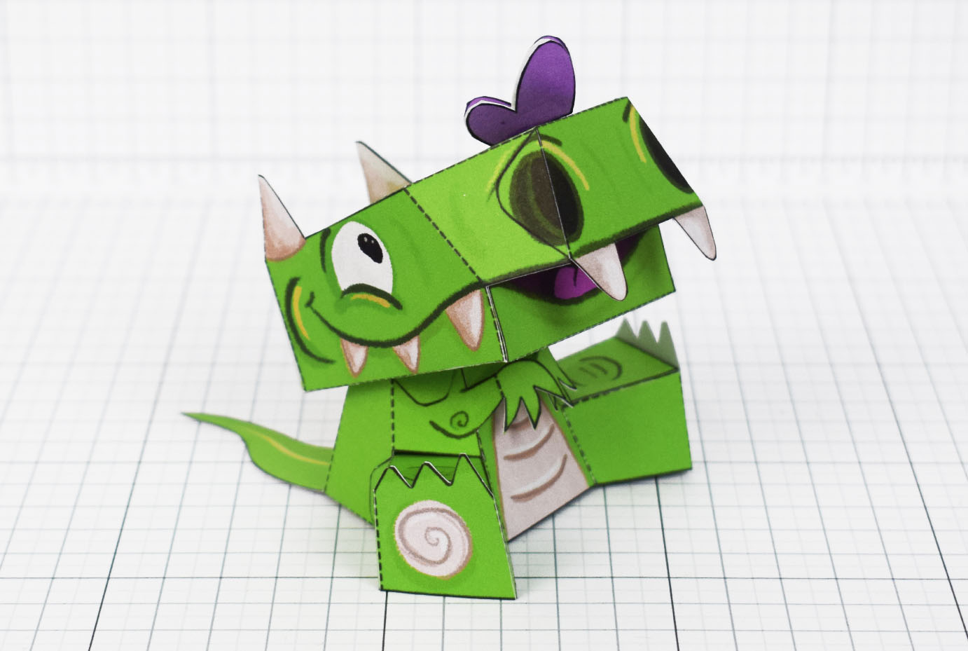PTI - Cutzilla Luke Glood Paper Toy - Main x