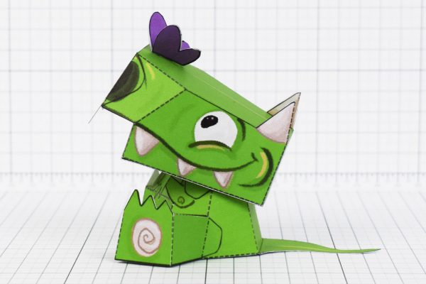 PTI - Cutzilla Luke Glood Paper Toy - Side x