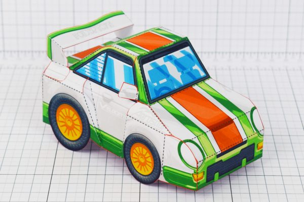 PTI - VHR Cilantro Paper Toy Car Racer Game - Front Low