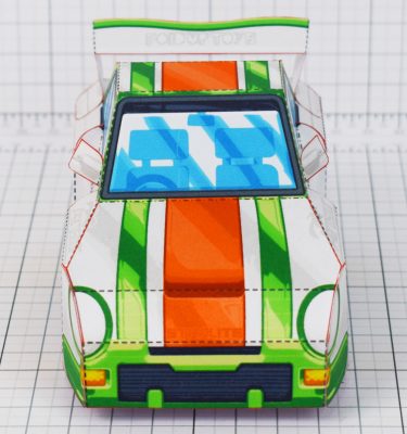 PTI - VHR Cilantro Paper Toy Car Racer Game - Front X