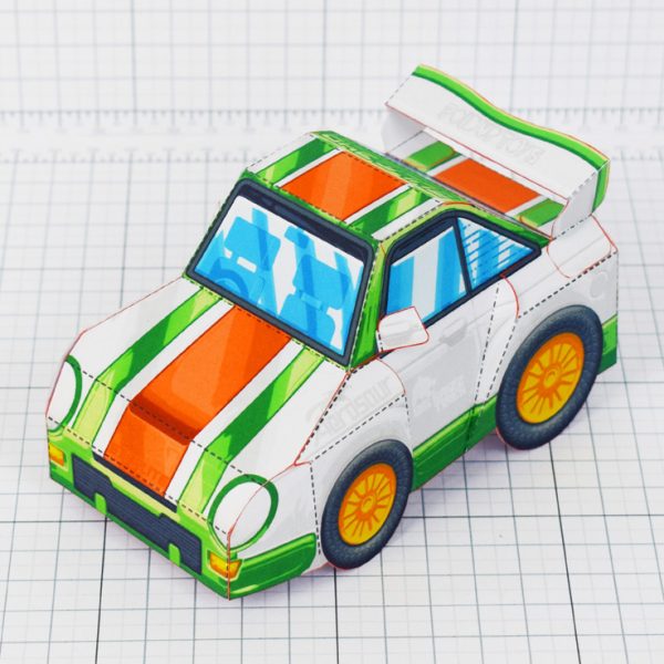 PTI - VHR Cilantro Paper Toy Car Racer Game - Square