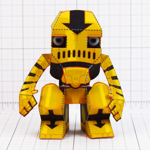 PTI - Clunk Fold Up Paper Toy Robot image - Front