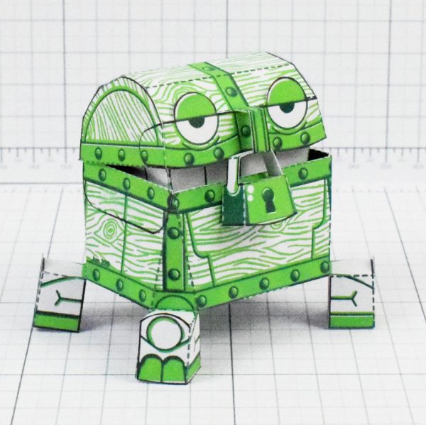PTI - Malicious Mimic Dungeon Paper Toy Craft Image - Square