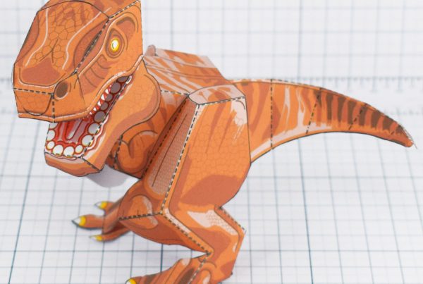 PTI - Terrifying Tyrannosaurus Dinosaur Fold Up Toy - Main