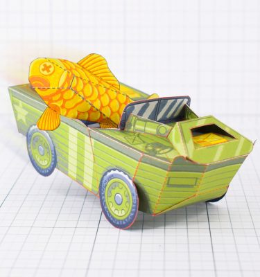 PTI - Aqua Marine Seep Jeep Fold Up Toy Image - Main