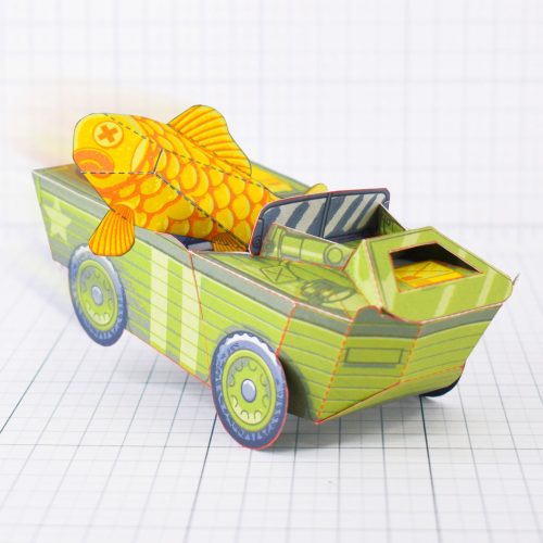 PTI - Aqua Marine Seep Jeep Fold Up Toy Image - Main
