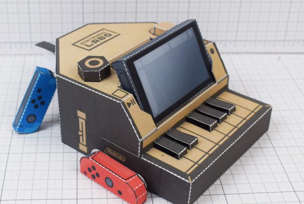 PTI Nintendo Switch Labo Piano paper toy craft download - Square
