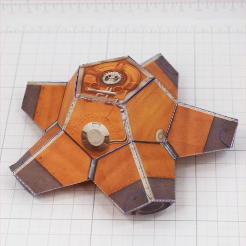 JL - Paper Toy Photo - Star Spaceship - Back