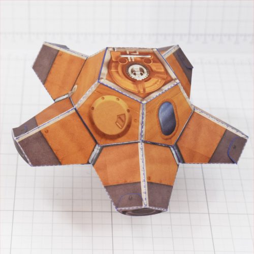 JL - Paper Toy Photo - Star Spaceship - Hovering B