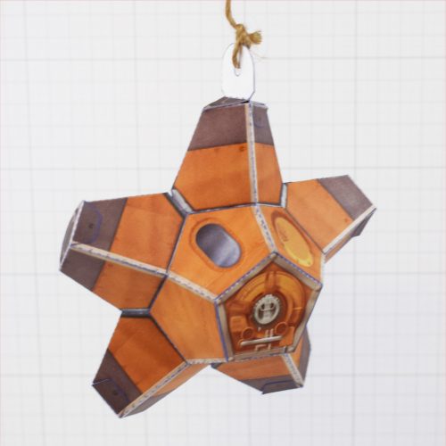 JL - Paper Toy Photo - Star Spaceship - Vertical Hanging A