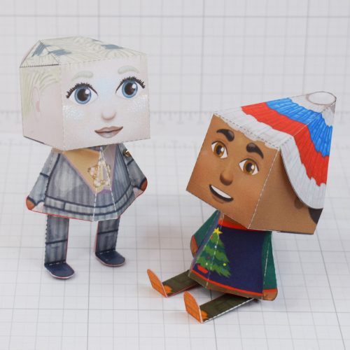 PTI - Star Girl Paper Toys - 2 Star and Nathan