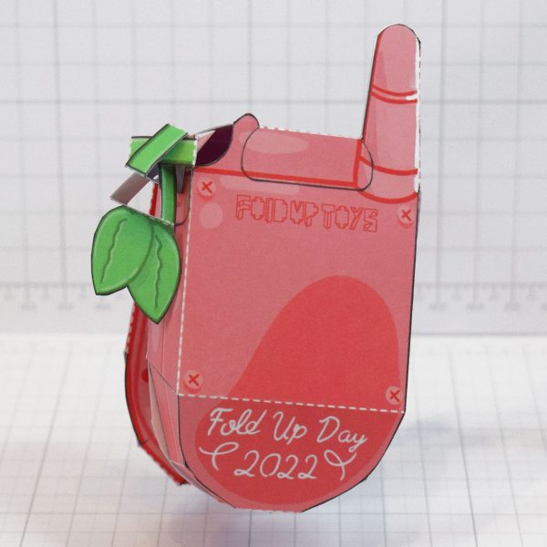 PTI - Strawberry Flip Phone - Fold Up Day 2022 - Back