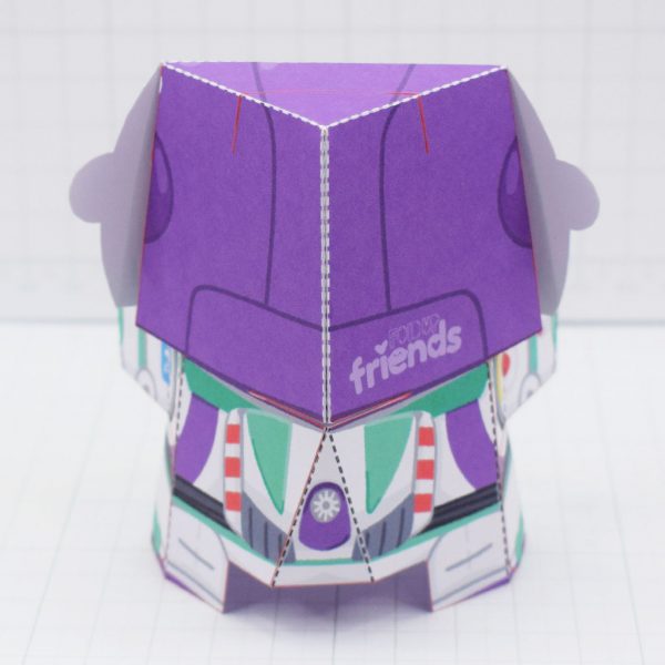 Fold Up Friends - Buzz Lightyear Toy Story Paper Toy Craft - Back 3