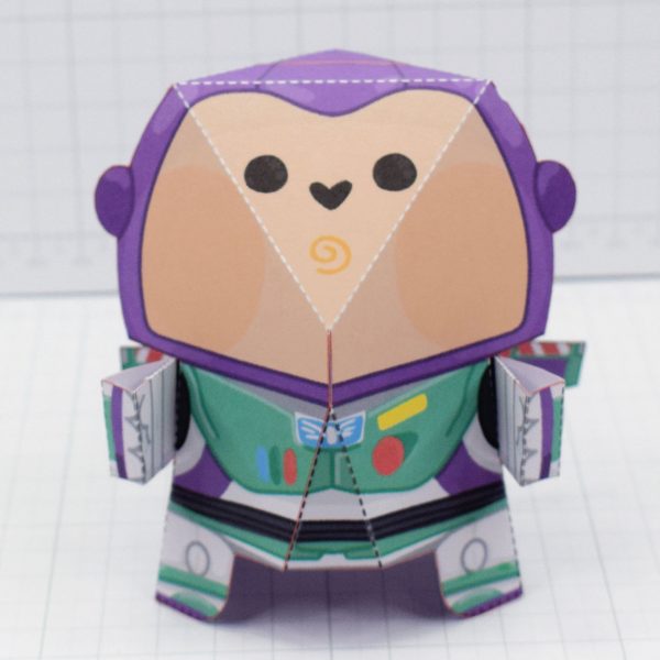Fold Up Friends - Buzz Lightyear Toy Story Paper Toy Craft - Front