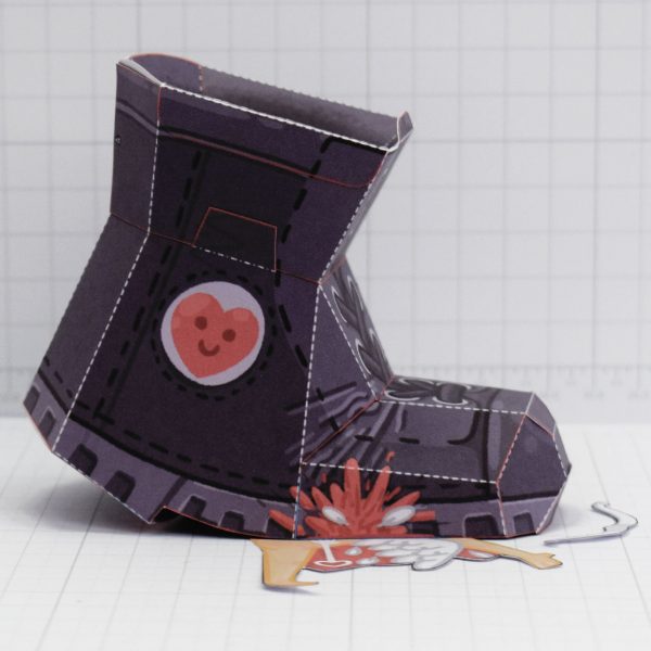 PTI - Crushed Boot Fold Up Toy - Side