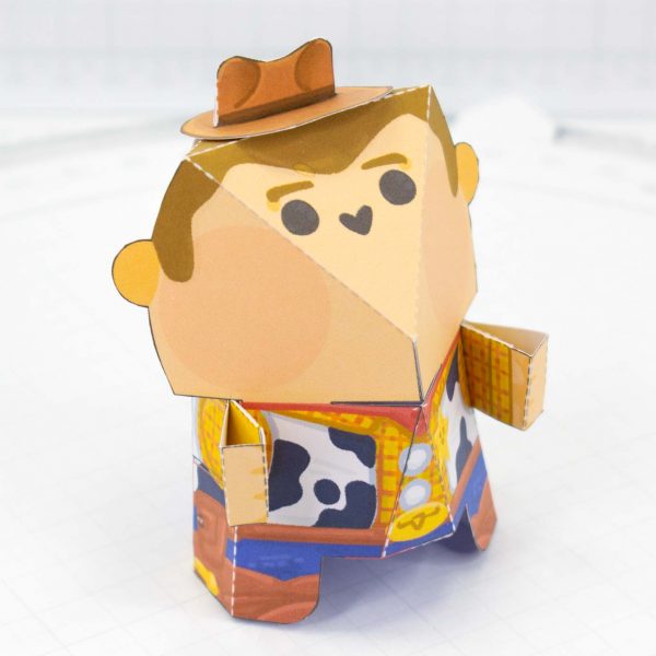 PTI - Front Angle - Toy Story Woody Paper Toy Fold Up Friend