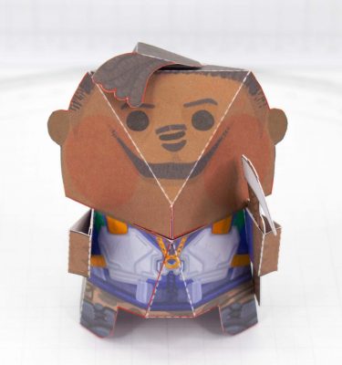 PTI - Front - Marvel Avengers Black Panther Killmonger B Paper Toy Craft Fold Up Friends