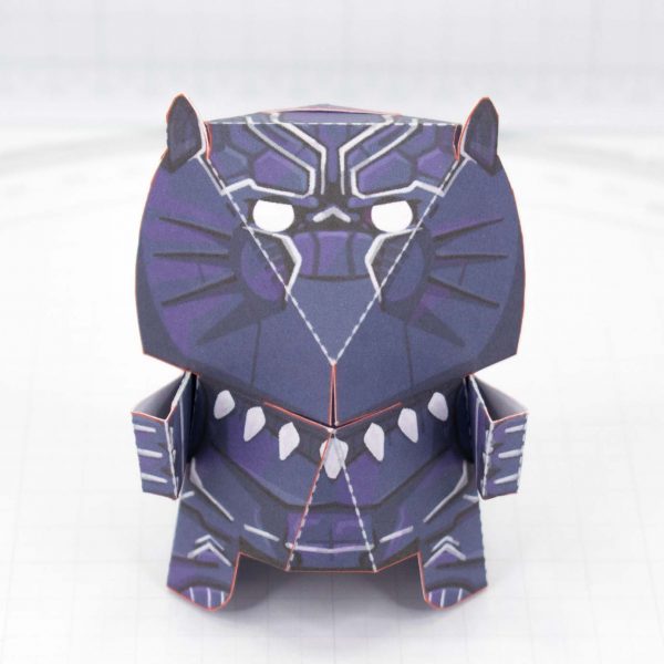 PTI - Front - Marvel Avengers Black Panther Paper Toy Craft Fold Up Friends