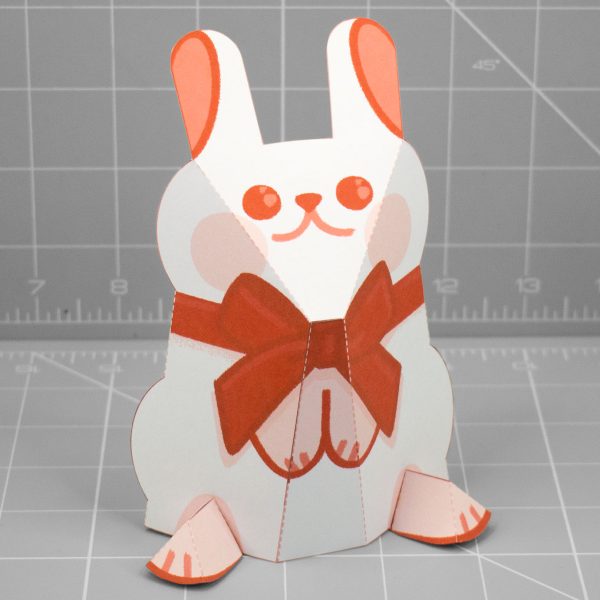 PTI - Lunar New Year Rabbit Paper Toy 2023 - Angle