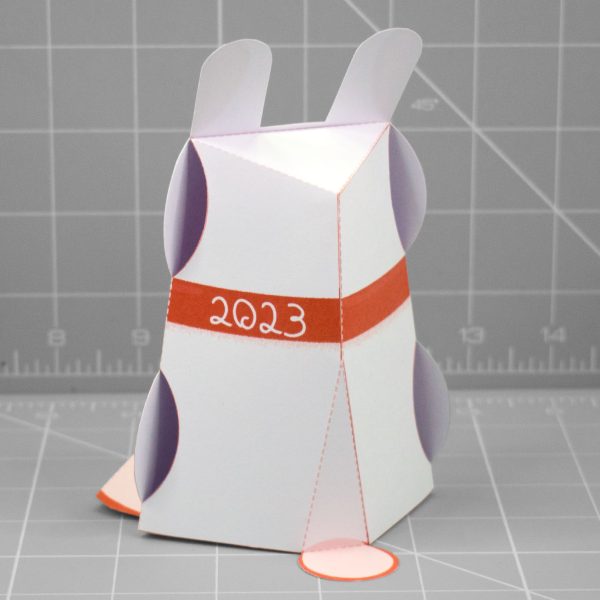 PTI - Lunar New Year Rabbit Paper Toy 2023 - Back