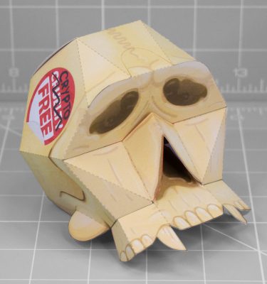 PTI - Monkey Ape Simian Skull Paper Craft Toy - Main