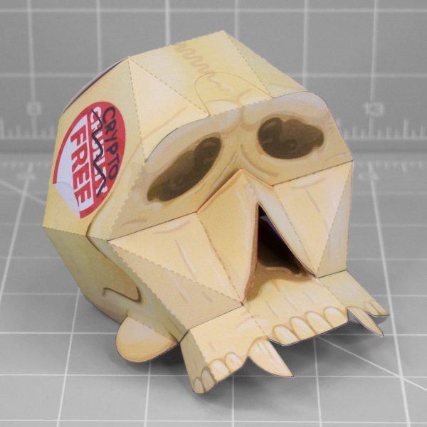 PTI - Monkey Ape Simian Skull Paper Craft Toy - Main